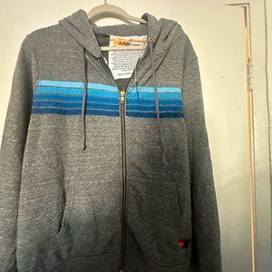 Aviator Nation Zip Up - NEW with tag - size large - grey